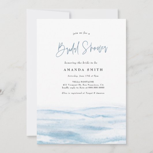 Kustblauw Vrijgezellenfeest voor de kust van de Oo Kaart (Voorkant)