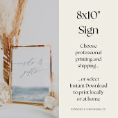 Kustblauw Waterverf Trouwkaarten & Geschenken Teke Poster