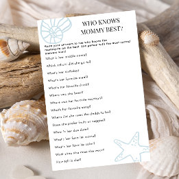 Kustblauw Wie Kent Mamma Het Best Baby Shower Spel