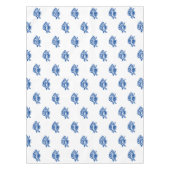 Kustblauw wit vispatroon moderne zomer plezier tafelkleed (Voorkant)