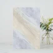 Kustblauw Zee en zand Waterverf zeeppapier (Staand voorkant)