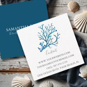 Kustblauw Zee Koraalstrand Visitekaartje