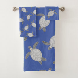 Kustblauw Zee Kuifje Bad Handdoek