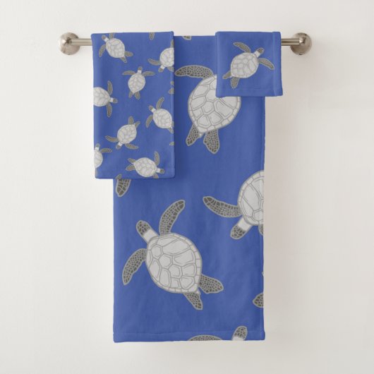 Kustblauw Zee Kuifje Bad Handdoek (Insitu)