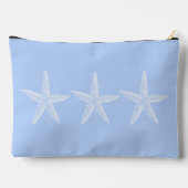 Kustblauwe en witte zeester gepersonaliseerd etui (Achterkant)