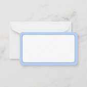 Kustblauwe en witte zeester gepersonaliseerd notitiekaartje (Achterkant)