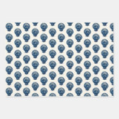 Kustblauwe kustankerschelp vis inpakpapier vel (Voorkant 3)