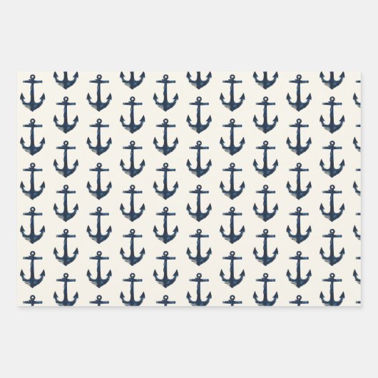 Kustblauwe kustankerschelp vis inpakpapier vel (Voorkant 2)