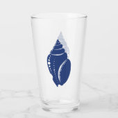 Kustblauwe spiraalzegel glas (Achterkant)