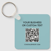 Kustblauwe Waterverf walvis Sleutelhanger (Voorkant)