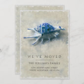 Kustblauwwitte Zeeslag Zand Beweging Aankondiging (Voorkant / Achterkant)