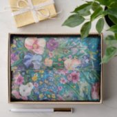 Kustbloem Blauwe Krab & Vlinders Decoupage  Tissuepapier (Geschenk)