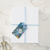 KUSTBLUEBIRD SCHEEPWERK, VERLIES VOGELS VALENTIJN CADEAULABEL (Met Touw)