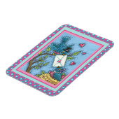 KUSTBLUEBIRD SCHEEPWERK, VERLIES VOGELS VALENTIJN MAGNEET (Linkerzijde)