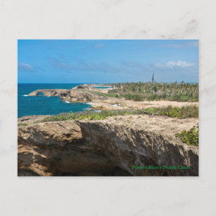 Kustboeien en stranden op Cueva del Indio Briefkaart