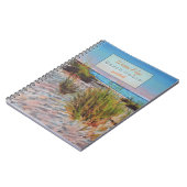Kustboek voor strandvakantie met kustkunst notitieboek (Linkerzijde)