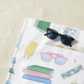 Kustboekenclub Summer Beach Reading Strandlaken (In situ)