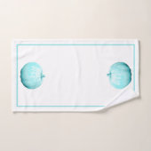 Kustboerenkool Stijlblauw pompoen Bad Handdoek (Handdoek)