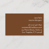 Kustboho chique interieur visitekaartje (Achterkant)
