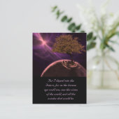 Kustboom van het leven briefkaart (Staand voorkant)