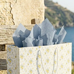 Kustboomgaard Amalfi Studio Winderig Azuurblauw Tissuepapier