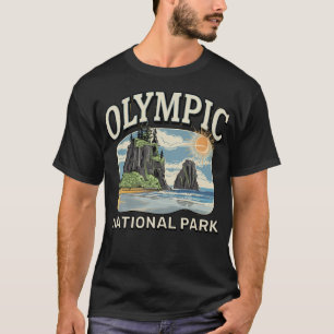 Kustboslandschap Hoh Regenwoud Olympic T-shirt