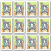 KUSTBOSTON TERRIER PLAATS IN HALLOEEN SLOONKOSTUOM STICKER (Voorkant)