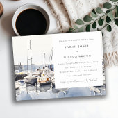 Kustboten bij Haven Zeegezicht Weekendfeest Kaart