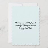 Kustboten op de baai van Zeeen in de groet Feestdagenkaart (Achterkant)