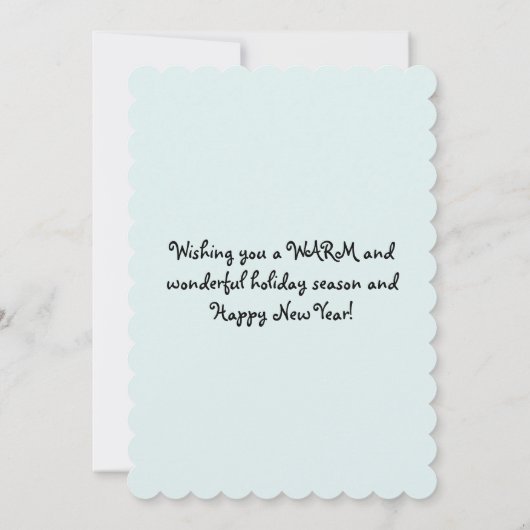 Kustboten op de baai van Zeeen in de groet Feestdagenkaart (Achterkant)