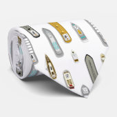 kustboten scheepvaart op de rivier ELKE kleur Stropdas (Opgerold)