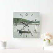 Kustboten van de Maine Bar Vierkante Klok (Huis)