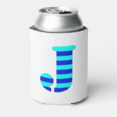 KUSTBRIEF J, BLAUW BLIKJESKOELER (Blikje Achterkant)