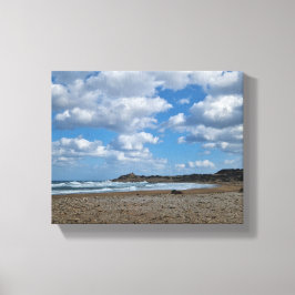 Kustbries - Bewolkte luchten en zonnige kusten Canvas Afdruk