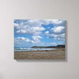 Kustbries - Bewolkte luchten en zonnige kusten Canvas Afdruk