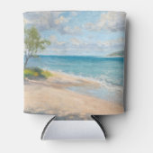 Kustbries Fijne Kunst Strandprint Blikjeskoeler (Voorkant)