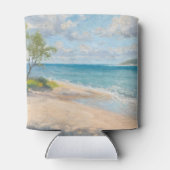 Kustbries Fijne Kunst Strandprint Blikjeskoeler (Achterkant)