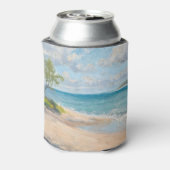 Kustbries Fijne Kunst Strandprint Blikjeskoeler (Blikje Achterkant)
