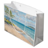Kustbries Fijne Kunst Strandprint Groot Cadeauzakje (Achterkant Gekanteld)