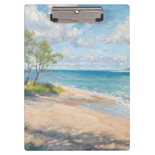 Kustbries Fijne Kunst Strandprint Klembord (Voorkant)