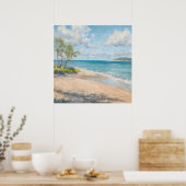 Kustbries Fijne Kunst Strandprint Poster (Keuken)