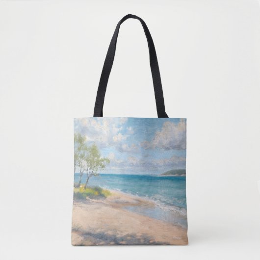 Kustbries Fijne Kunst Strandprint Tote Bag (Voorkant)