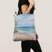 Kustbries Fijne Kunst Strandprint Tote Bag (Dichtbij)