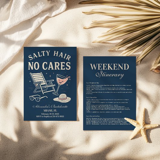 Kustbries Laatste toast Bachelorette Kaart