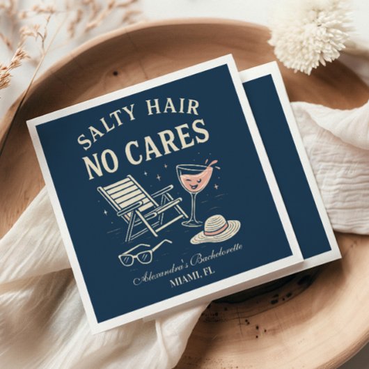 Kustbries Laatste toast Bachelorette Servet