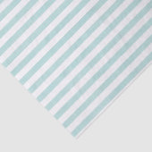 Kustbries Streep - Aqua Blauwe Tissuepapier (Detail)