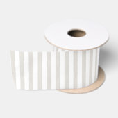 Kustbries Streep - Driftwood Grijs Satijnen Lint (Spoel)