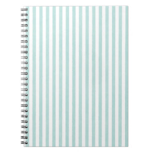 Kustbries Strepen - Aqua Blauwe Notitieboek
