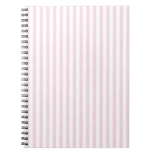 Kustbries Strepen - Zeeschelp Roze Notitieboek (Voorkant)