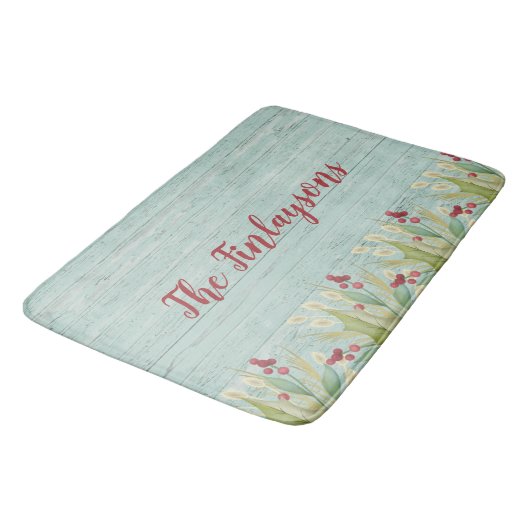 Kustbroodje kerstbal badmat (Gekanteld)